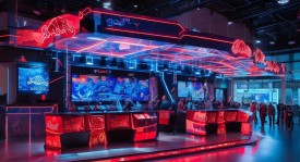 红牛与英雄联盟全球总决赛跨界联动：主题能量站点燃电竞文化新热潮